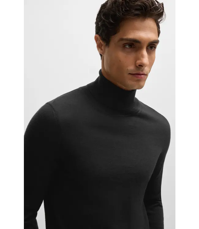 BOSS Slim-Fit Rollneck Sweater in Wool