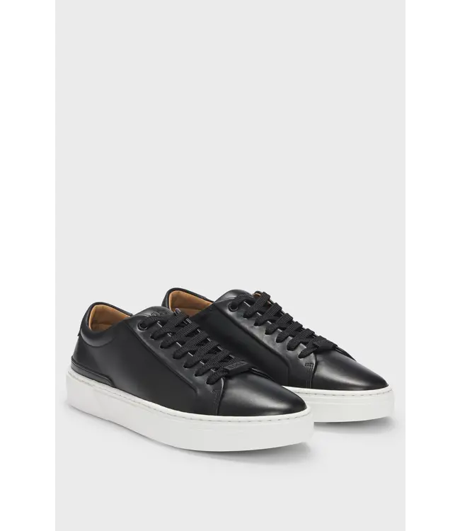 BOSS Baskets basses en cuir Gary avec boucle de laçage de marque