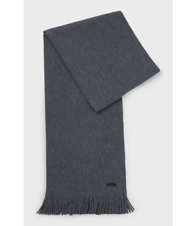 BOSS Raschel-Knit Scarf in Responsible Virgin Wool