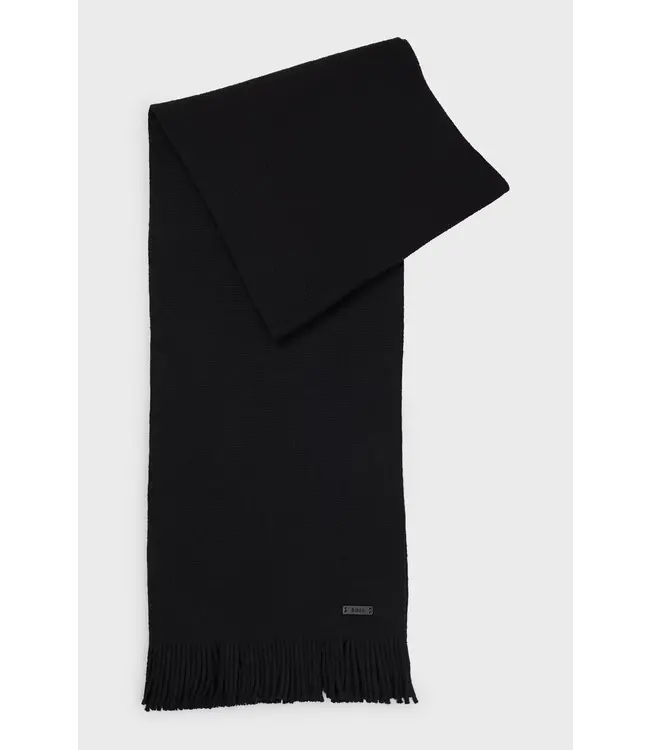 BOSS Raschel-Knit Scarf in Responsible Virgin Wool