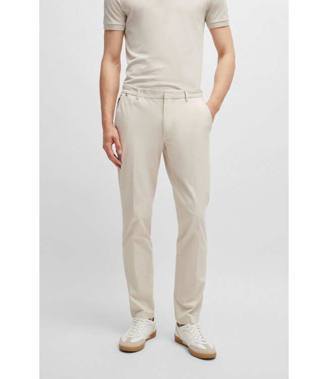 BOSS Pantalon slim en coton mélangé extensible