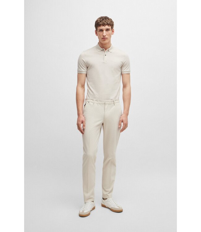 BOSS Pantalon slim en coton mélangé extensible