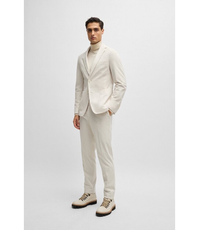 BOSS Pantalon slim en velours côtelé extensible performance