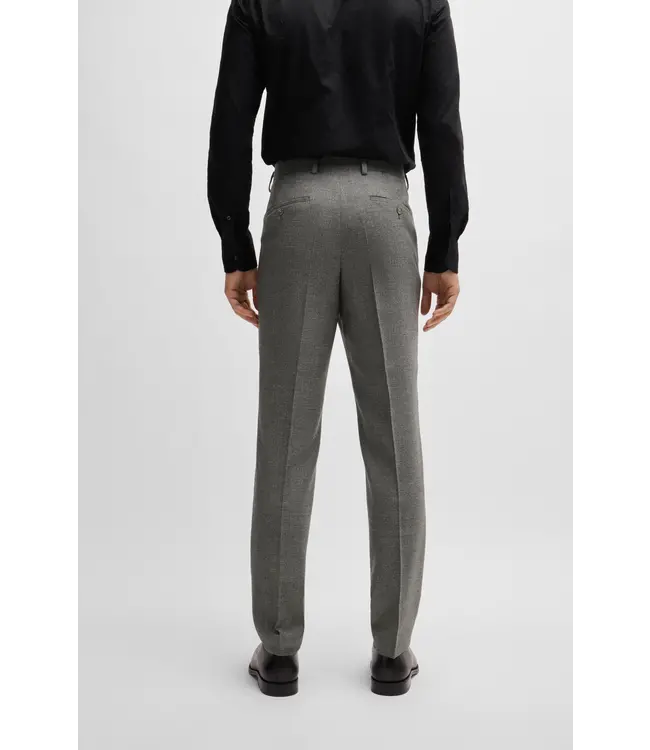 BOSS Costume slim en laine stretch à micro-motifs