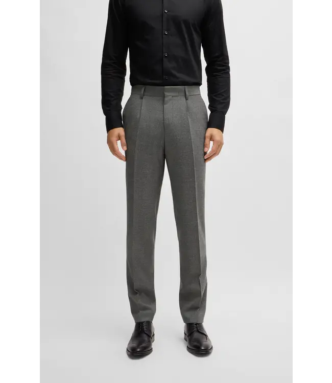 BOSS Costume slim en laine stretch à micro-motifs