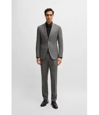 BOSS Slim-Fit Suit in Micro-Patterned Stretch Wool