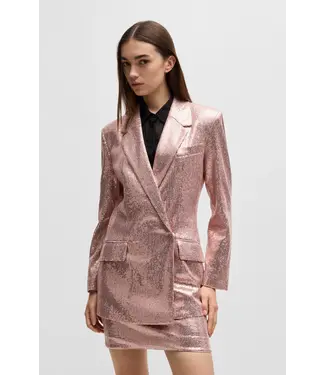 BOSS Veste oversize à double boutonnage avec ornements en paillettes