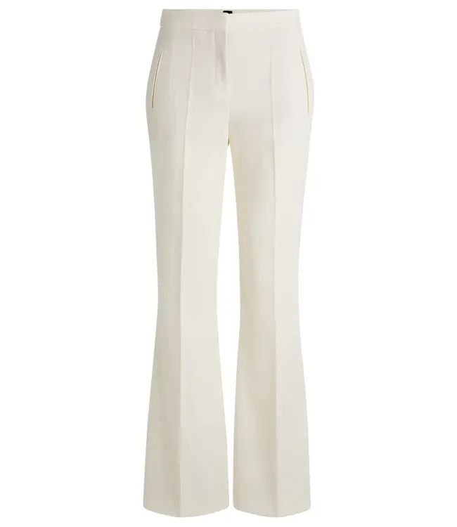 BOSS Pantalon à coupe régulière en sergé de laine