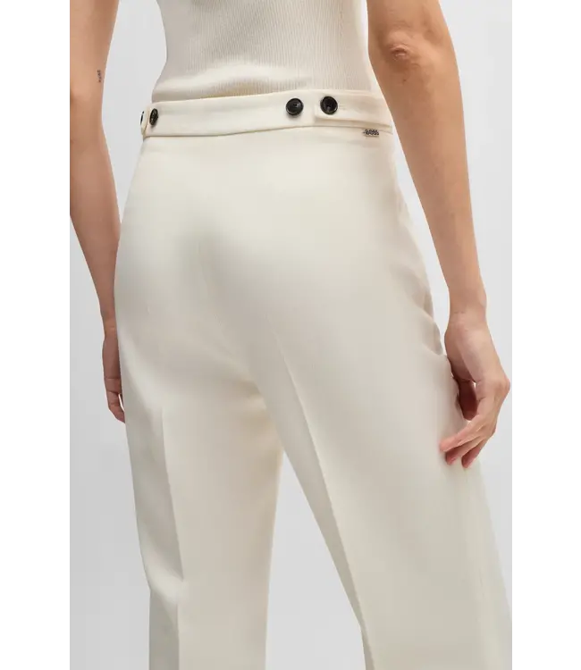 BOSS Regular-Fit Trousers in Wool Twill