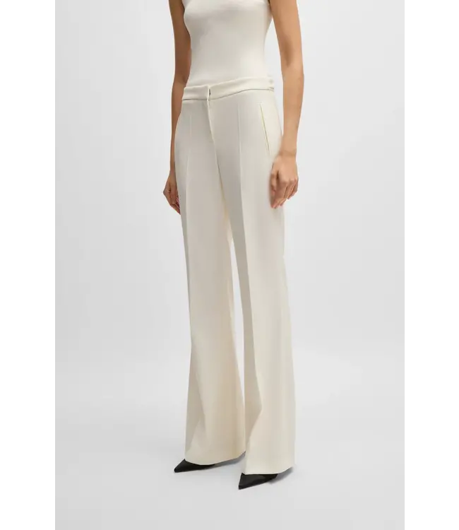 BOSS Regular-Fit Trousers in Wool Twill