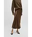 BOSS Midi-Length Skirt in Crinkled Satin-Touch Fabric
