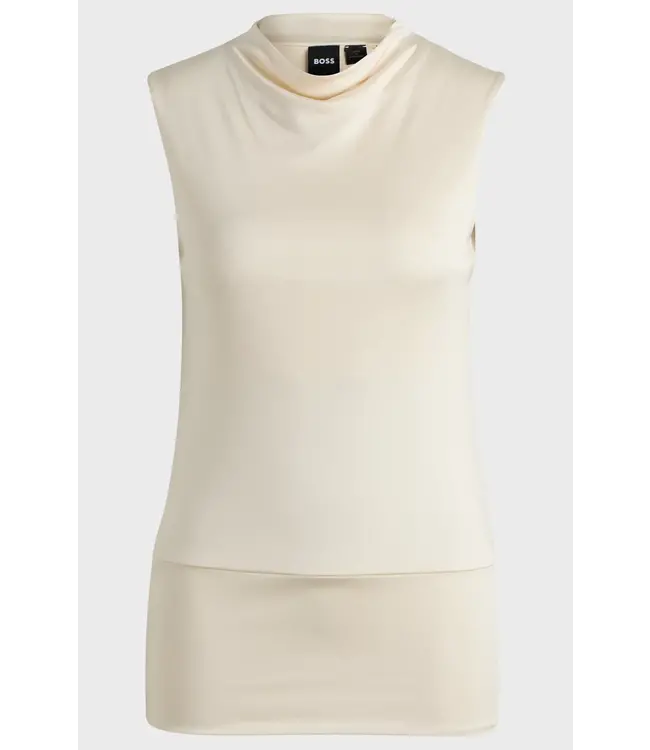 BOSS Top sans manches à encolure bénitier