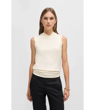 BOSS Sleeveless Top with Cowl Neckline
