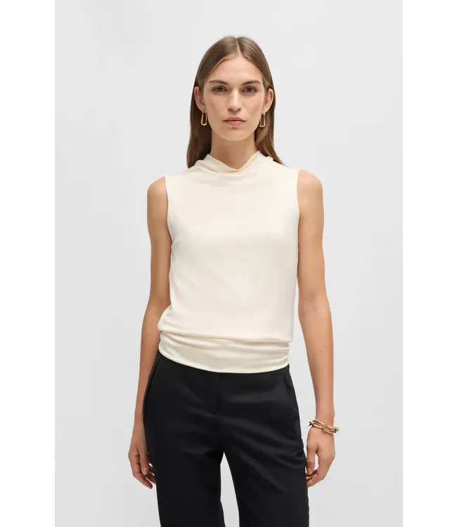 BOSS Sleeveless Top with Cowl Neckline