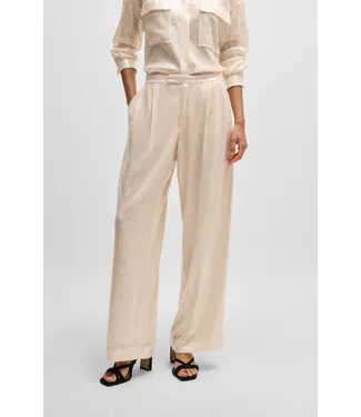 BOSS Straight-Fit Trousers in Sequinned Stretch Fabric