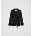 TWINSET Blazer en satin avec plumes