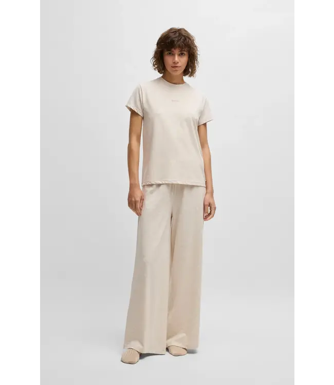 BOSS Stretch-Modal Pyjama T-Shirt with Logo Print