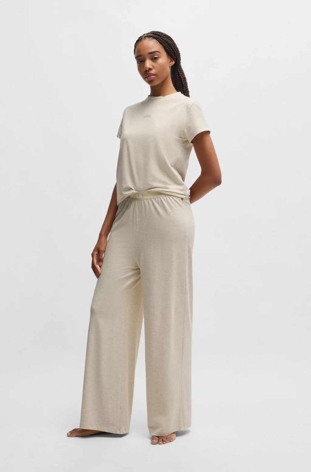 Stretch-Modal Pyjama Bottoms with Branded Waistband