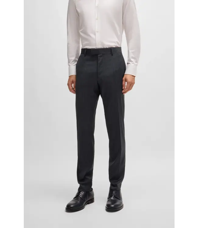 BOSS Costume slim en laine micro-patinée
