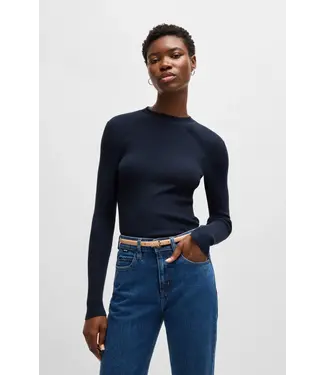 BOSS Ceinture en cuir italien avec logo