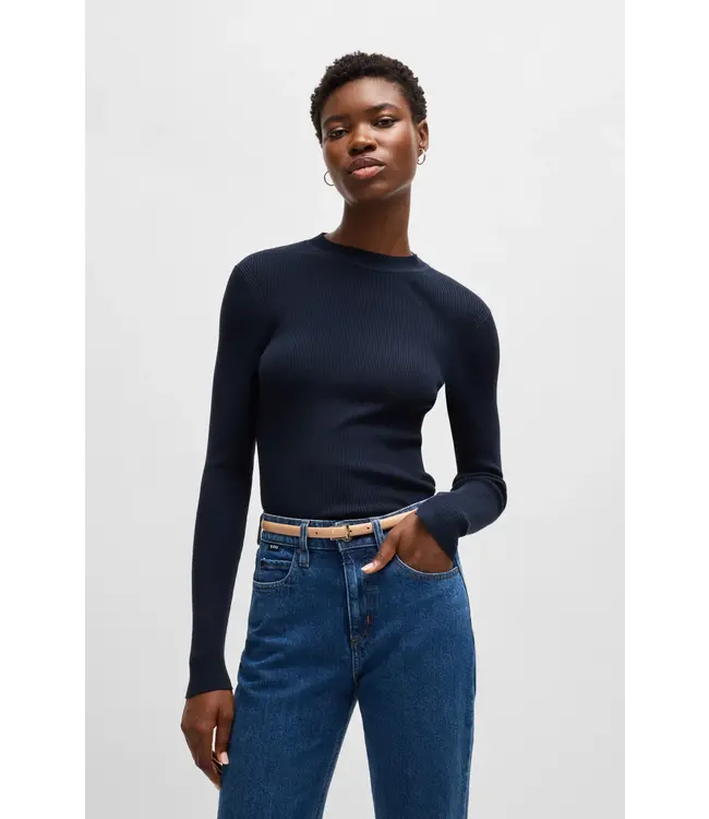 BOSS Ceinture en cuir italien avec logo