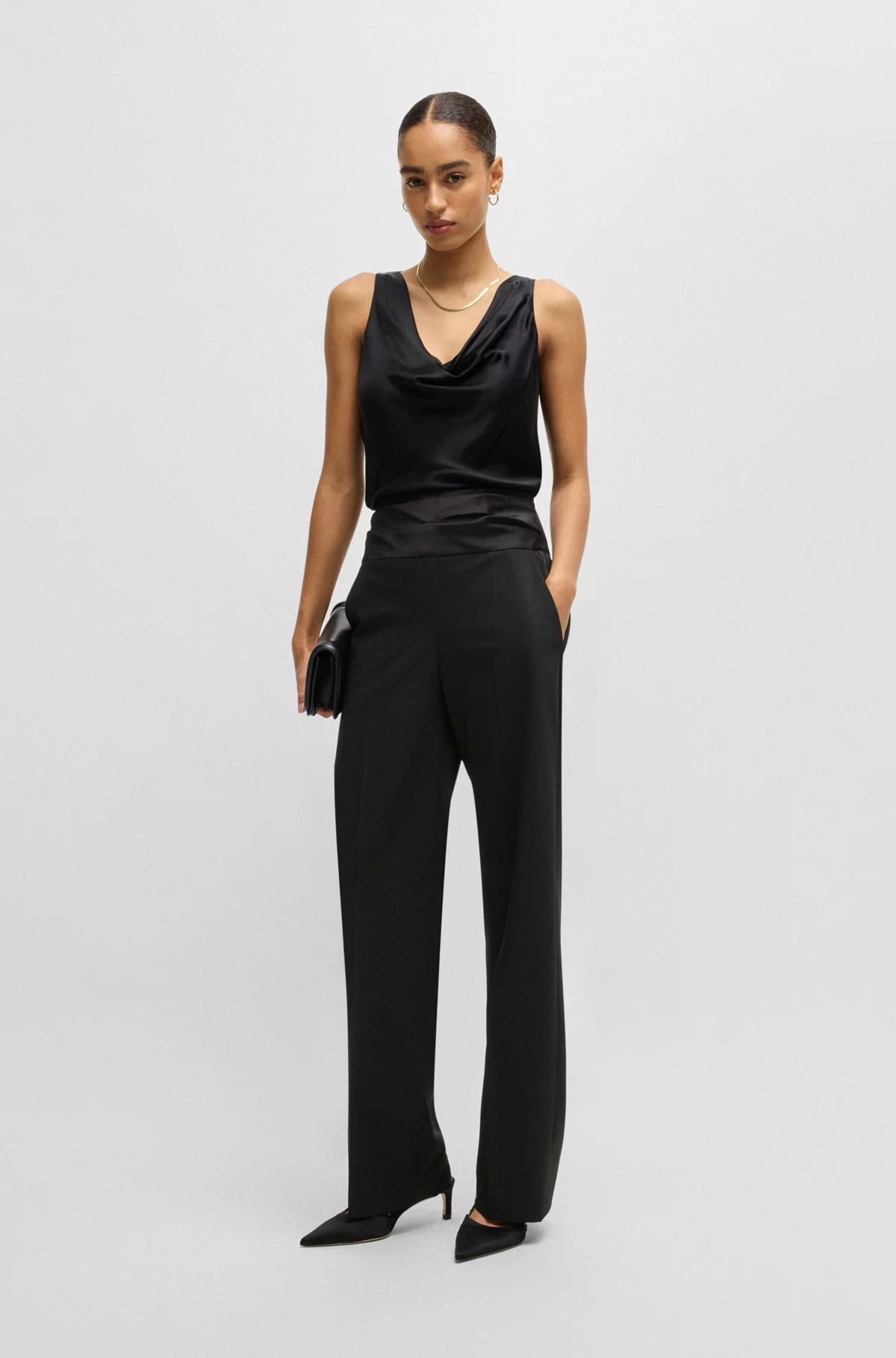 Regular-fit formal trousers