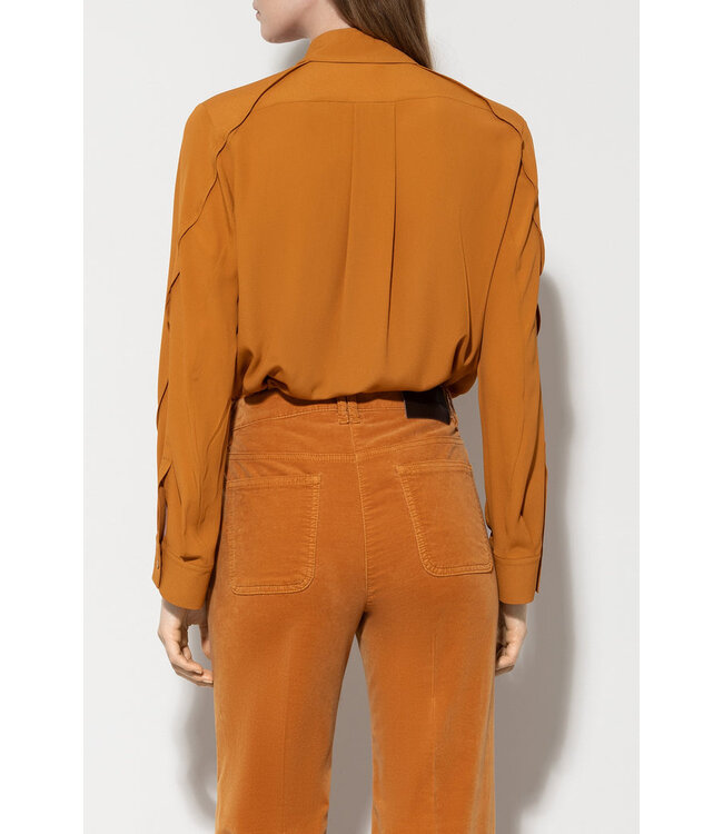 LUISA CERANO Silk blend shirt blouse