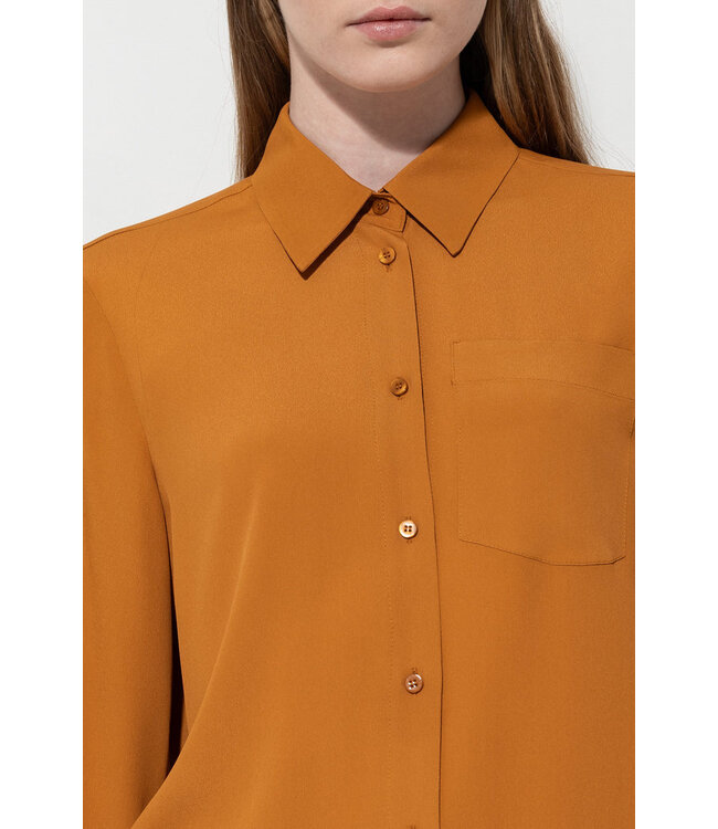 LUISA CERANO Silk blend shirt blouse