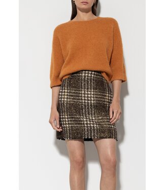 LUISA CERANO Check mini skirt