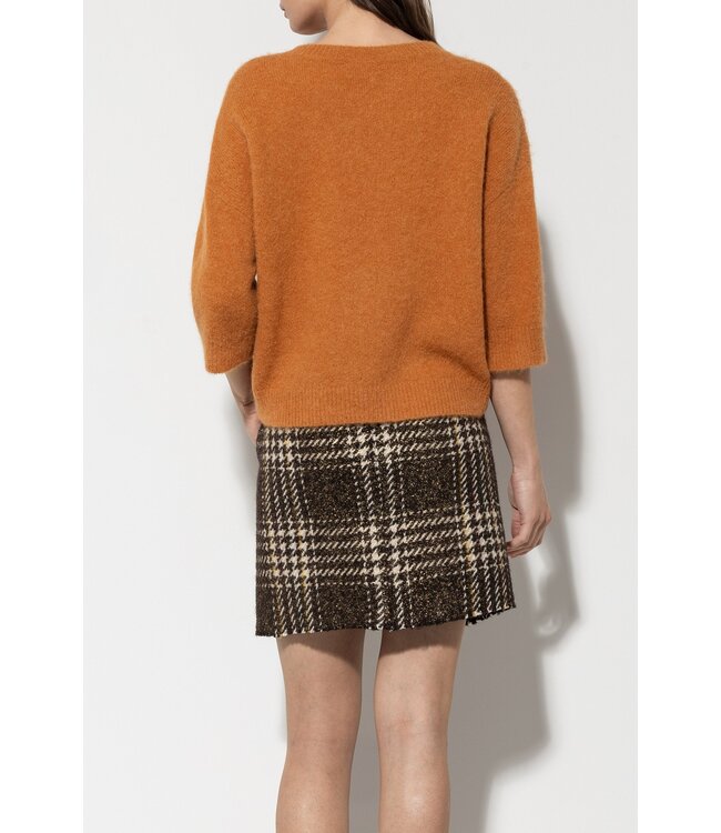 LUISA CERANO Check mini skirt