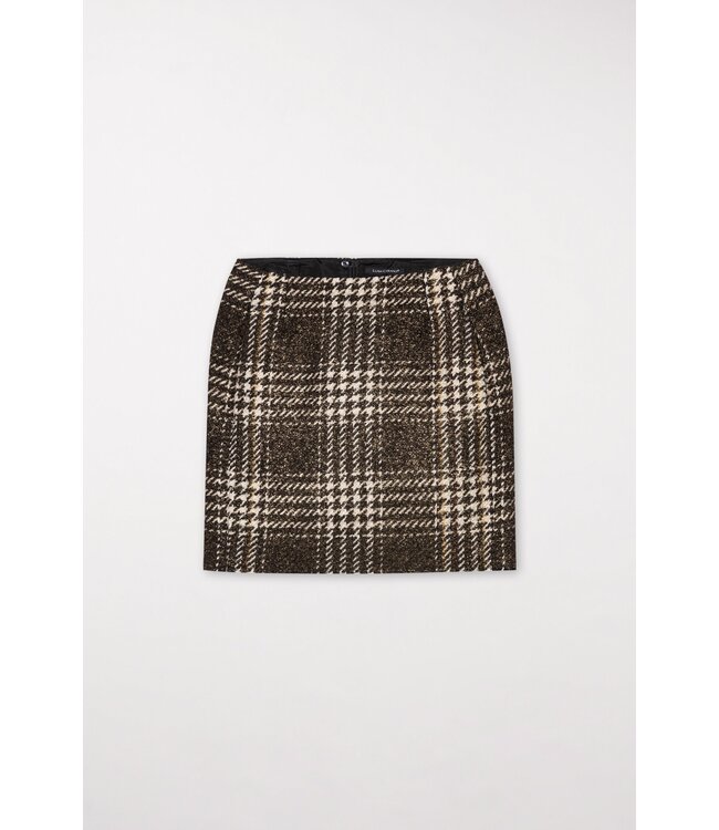 LUISA CERANO Check mini skirt