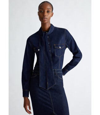 LIU JO Denim bow shirt