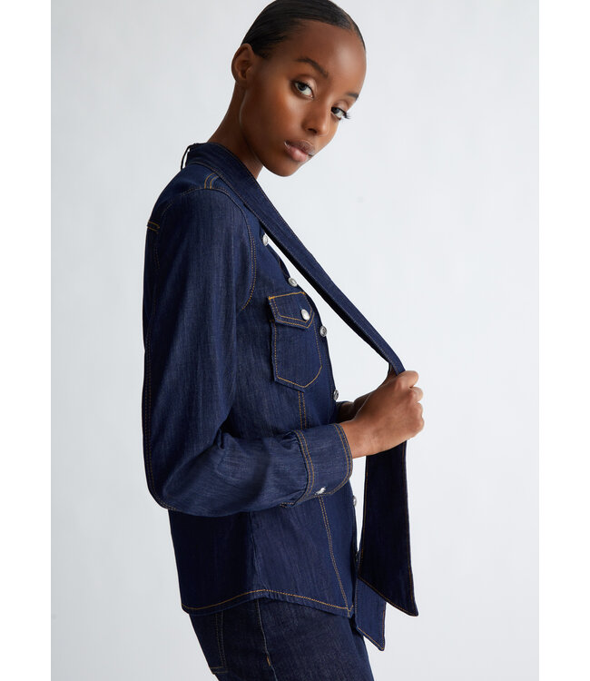 LIU JO Chemise à nœuds en denim