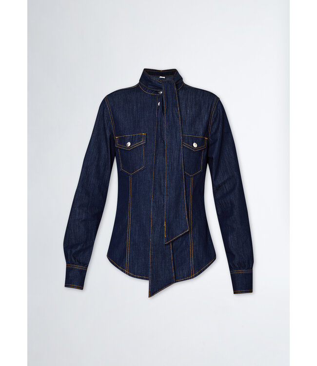 LIU JO Chemise à nœuds en denim
