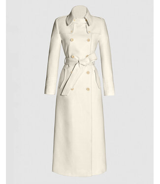 SENTALER Baby Alpaca Maxi Trench Coat