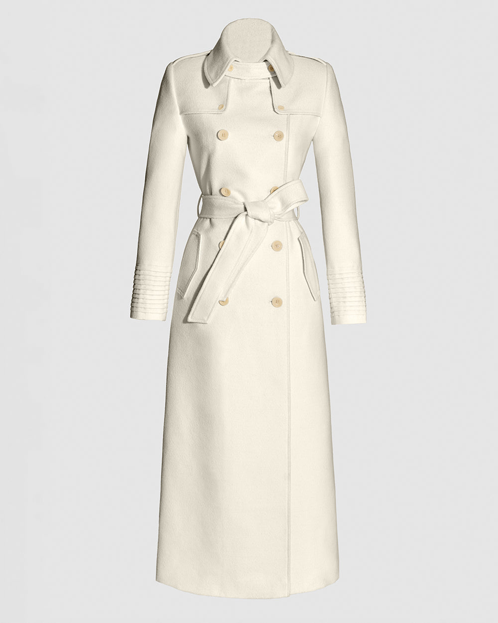Baby Alpaca Maxi Trench Coat