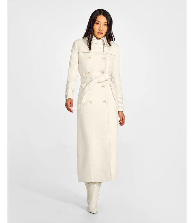 SENTALER Baby Alpaca Maxi Trench Coat