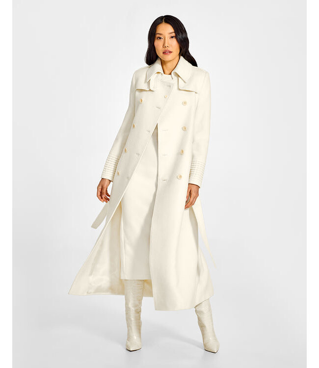 SENTALER Baby Alpaca Maxi Trench Coat