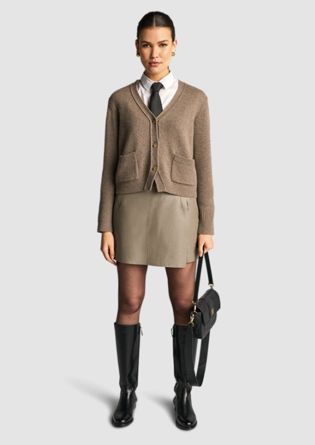 Lamb Nappa Leather Skort