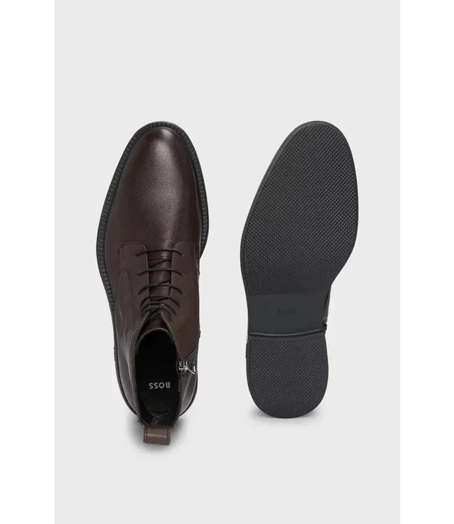 BOSS Printed-leather GORE-TEX Half Boots with a Rubber Outsole