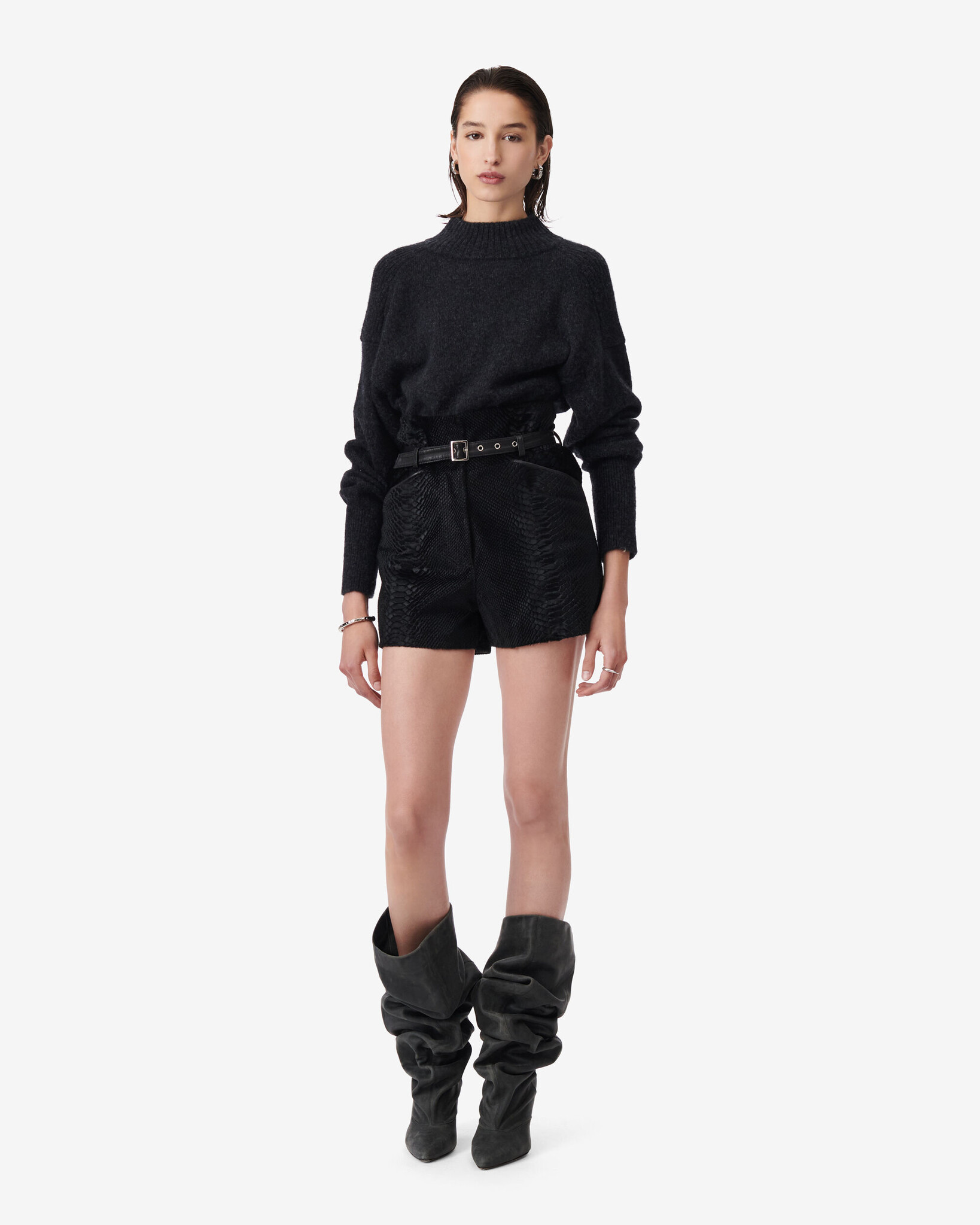 Palea Leather Shorts
