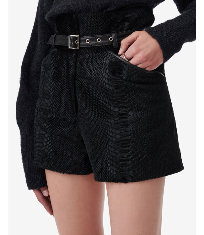 IRO PARIS Palea Leather Shorts