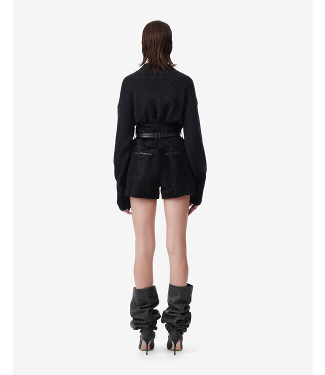 IRO PARIS Palea Leather Shorts