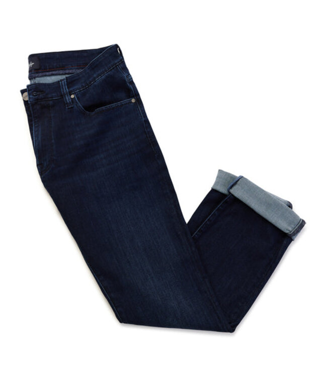 34 HERITAGE Jeans cool à jambe fuselée en Dark Midnight Brushed Urban