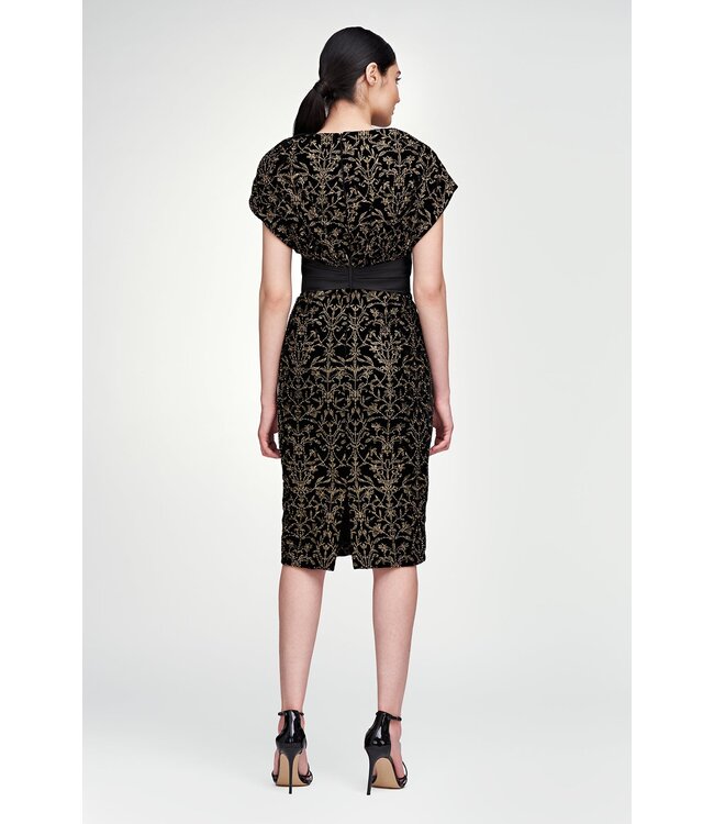 Theia Rosalia Short Sleeve Dress