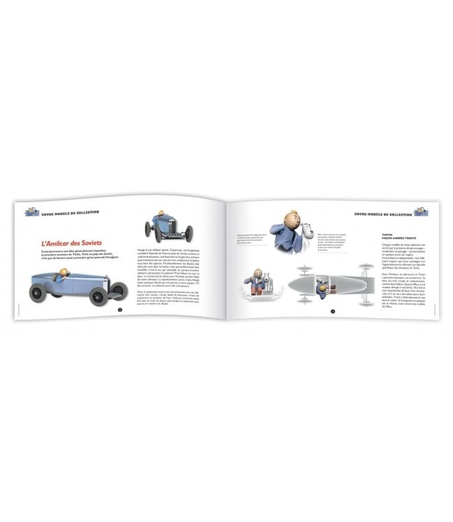 TINTIN Vehicule: Amilcar Bleue