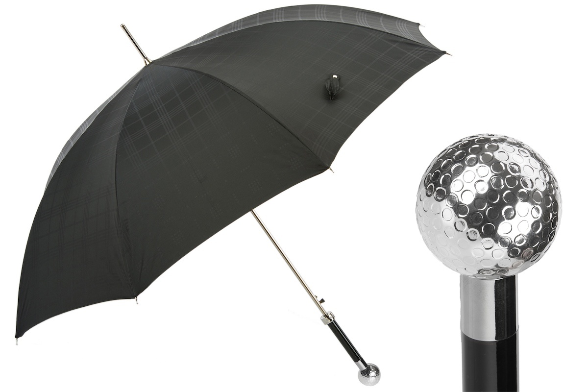 Silver Golf Ball Umbrella