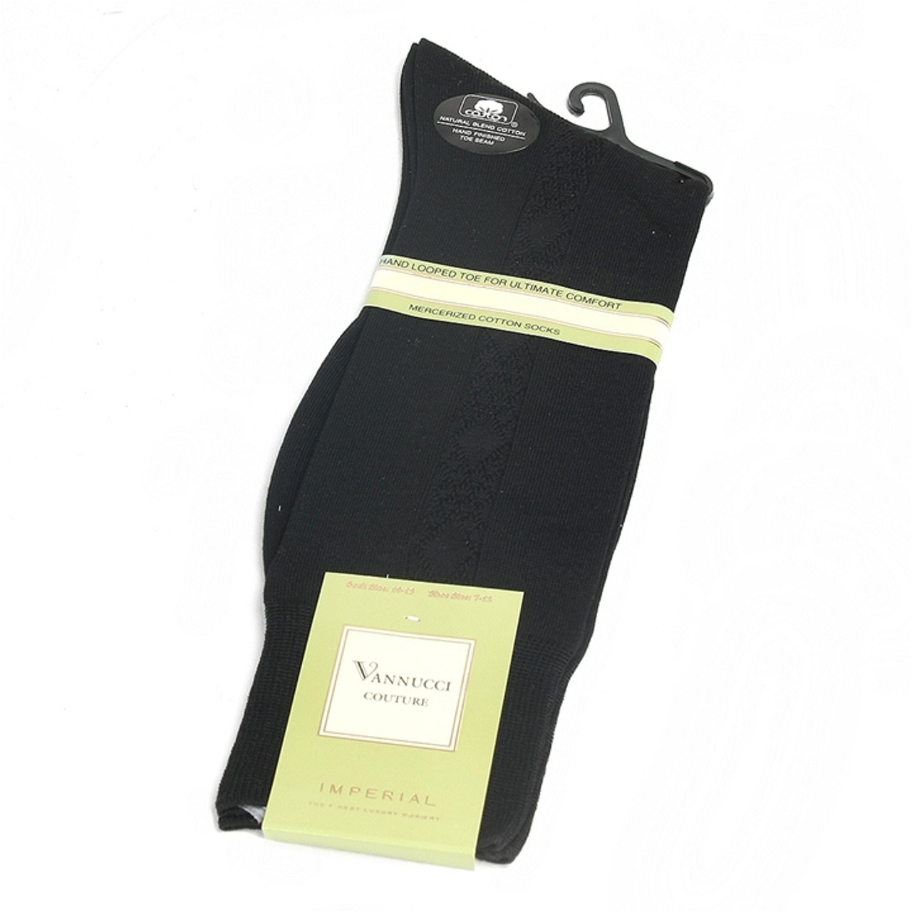 Black Imperial Cotton Dress Sock