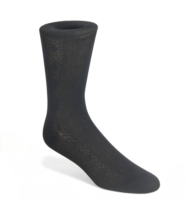 Chaussette habillée en coton impérial noir