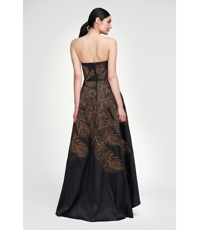 Theia Robe brodée de plumes Erica